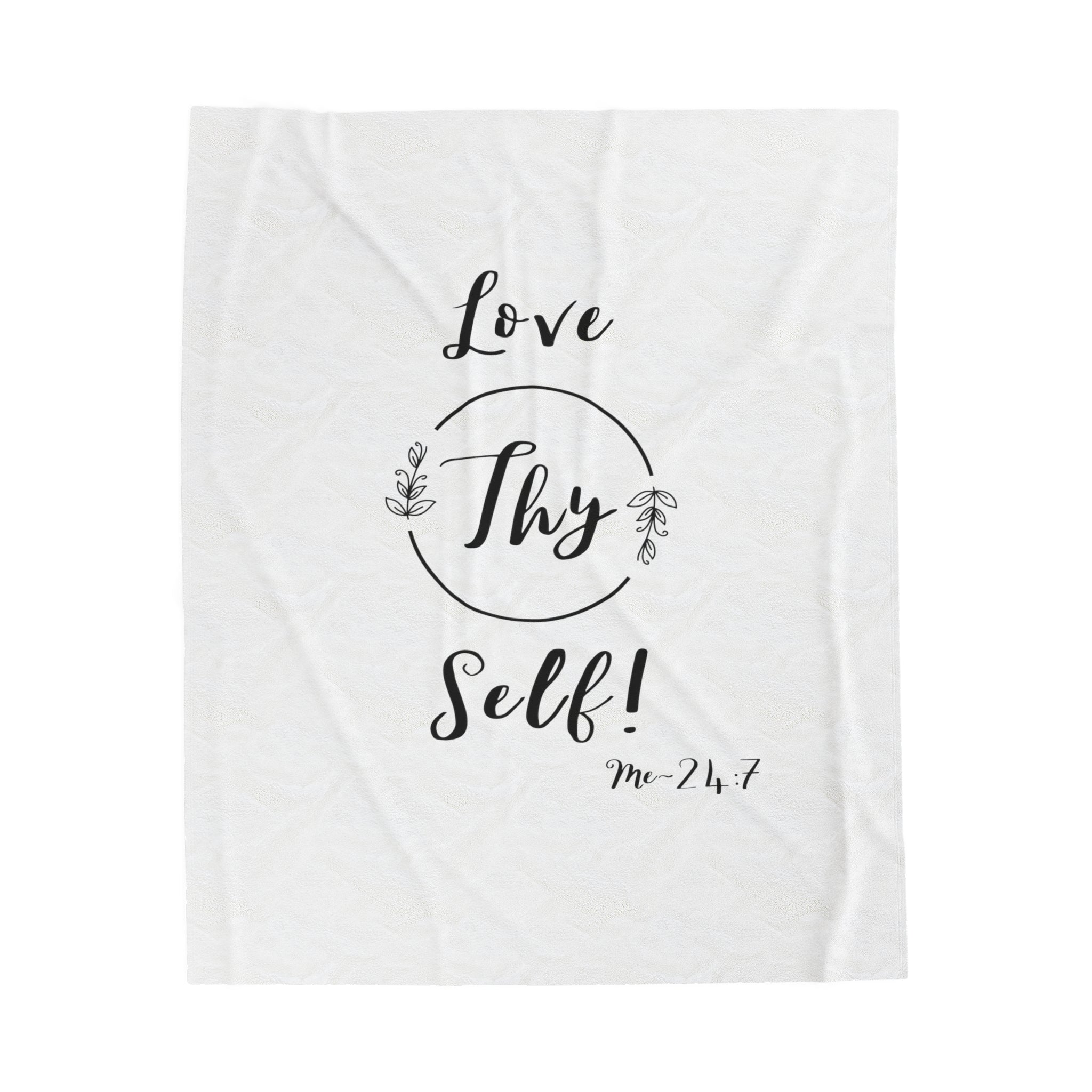 Self Love Velveteen Plush Blanket