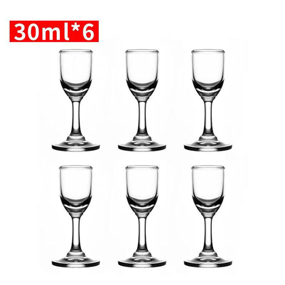 Small Glass Wine Glass Set Flagon Wine Dispenser White Wine Glass Spirit Glass Bar Wine Cup